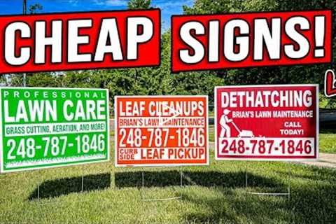CHEAPEST YARD SIGNS I'VE FOUND WITH UNMATCHED QUALITY! [UZ MARKETING]