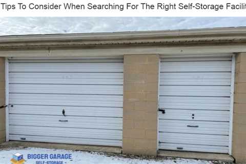 Bigger Garage Self Storage Storage Unit Prices