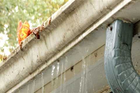 How do you tell if your gutters are clogged?