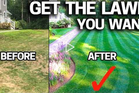 How to FIX an UGLY Lawn with RESULTS - Step by Step for Beginners EASY