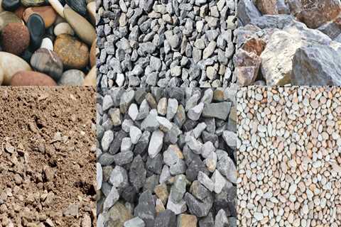 What types of aggregate are used in concrete?