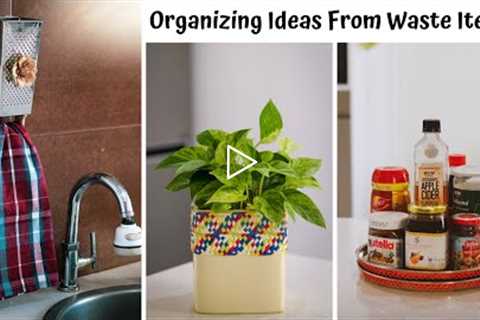 Home And Kitchen Organization Ideas With Waste Items | Repurpose Old Items