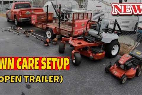 TRAILER SETUP 2019 | LAWN CARE OPEN TRAILER