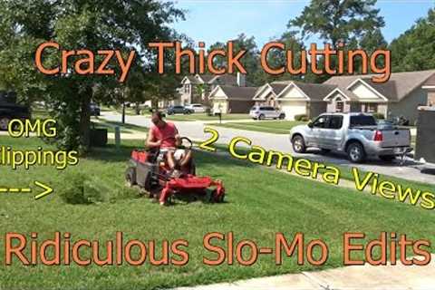 Cutting Grass - Gravely Zero Turn Riding Mower Easily Cuts nice healthy grass