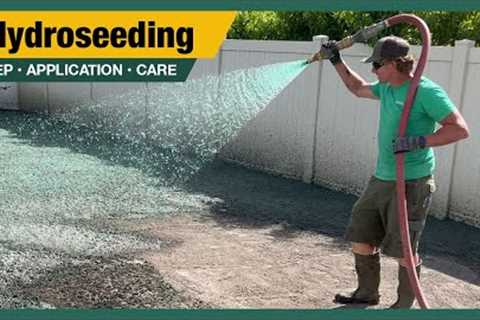 Hydroseeding - prep, application, and advice from a PRO!