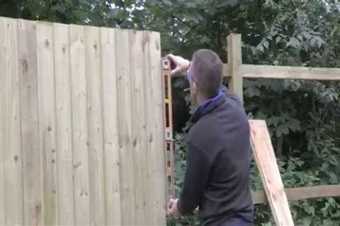 A Step-by-Step Guided Instructions for Installing a Fence as a DIY Project.