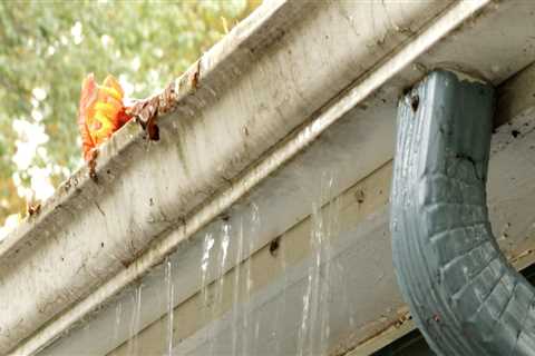 What damage can clogged gutters do?