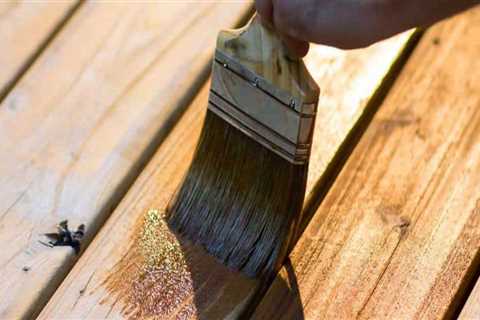 Does wood staining protect you from water?