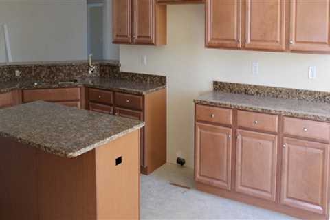 When are cabinets installed new construction?