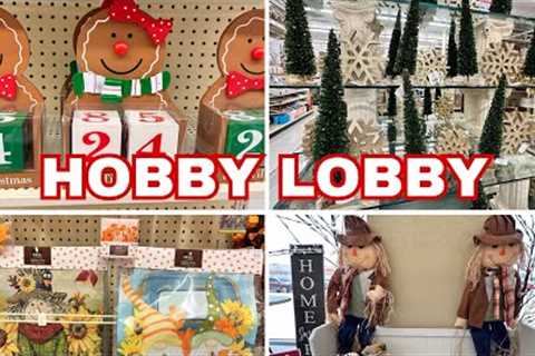 NEW HUGE HOBBY LOBBY 40% OFF FALL CHRISTMAS DECOR  #hobbylobby #hobbylobbyfinds
