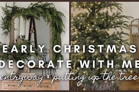 Early Christmas Decorate with me | entryway & putting up the tree