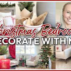 COZY CHRISTMAS BEDROOM 2023 DECORATE WITH ME | CHRISTMAS DECORATING IDEAS