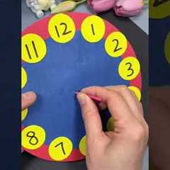 Using cardboard to make clocks for elementary school students, le #craft #viral #art
