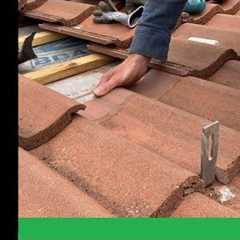 Fitting solar panel brackets to a concrete tile roof