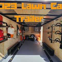 Our Enclosed Trailer Setup for the 2023 Mowing Season #lawncare #enclosedtrailer