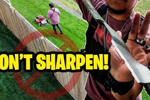 Don''t sharpen your lawn mower blades! Do this instead!