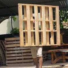 Watch How Highly Skilled Carpenters Turn Pallets Into Beds. Amazing Pallet Projects