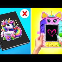 COOL SCHOOL HACKS & GADGETS || Cool Crafts You Will Love! by 123 GO!