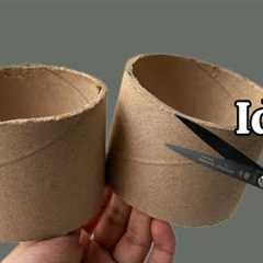 Cardboard Magic:  5 Transform Rolls & Boxes into Elegant Home Decor | DIY Upcycling Ideas