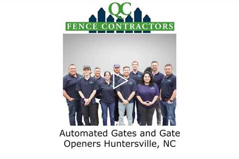 Automated Gates and Gate Openers Huntersville, NC - QC Fence Contractors