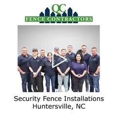 Security Fence Installation Huntersville, NC - QC Fence Contractors