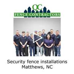 Security fence installations Matthews, NC - QC Fence Contractors