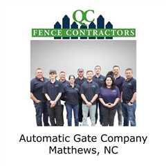 Automatic gate company Matthews, NC - QC Fence Contractors - Fence Contractor