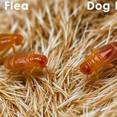 The difference between cat fleas and dog fleas.