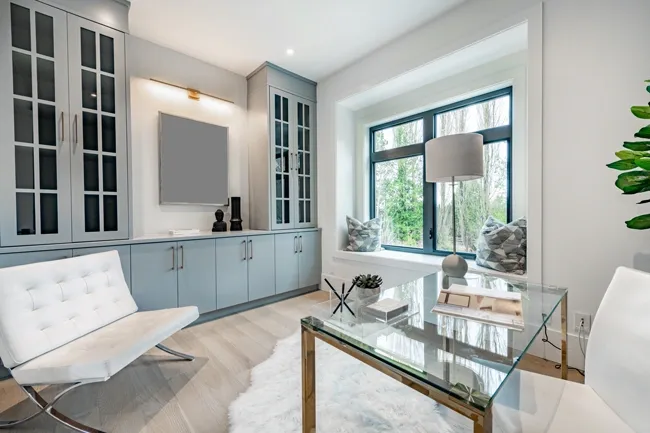 Custom Built-In Office Cabinets for a Clutter-Free Space