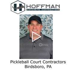 Pickleball Court Contractors Birdsboro, PA - Hoffman Concrete Contractors