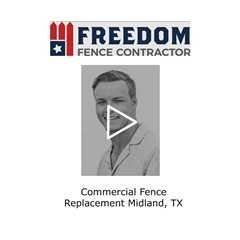 Commercial fence replacement Midland, TX - Freedom Fence & Services