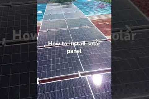 Easy way to install solar, solar on roof, solar panel, #installsolar