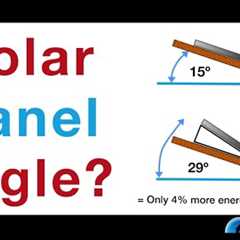 At What Angle Should Rooftop Solar Panels Be Installed?