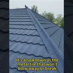 Fire resistant stone coated metal roofing! #metalroofing #roofinginnovation #roof