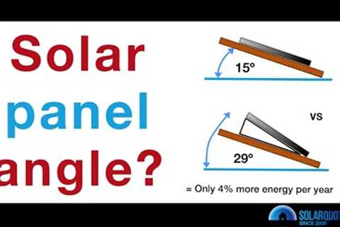 At What Angle Should Rooftop Solar Panels Be Installed?