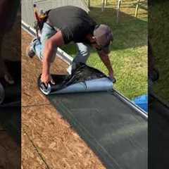 First thing that goes on a roof? Ice & water shield #construction #roofing #contractor #tools..