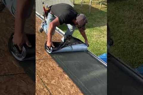 First thing that goes on a roof? Ice & water shield #construction #roofing #contractor #tools..