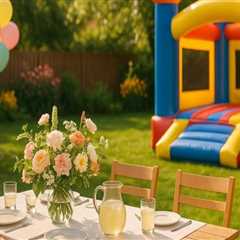 Garden and Patio Décor Ideas for Outdoor Events With Bounce House Rentals