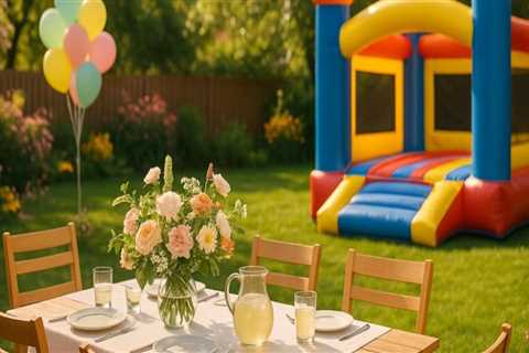 Garden and Patio Décor Ideas for Outdoor Events With Bounce House Rentals